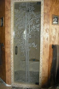Custom shower door glass: A sleek and modern design, tailored to fit your unique style and bathroom dimensions.