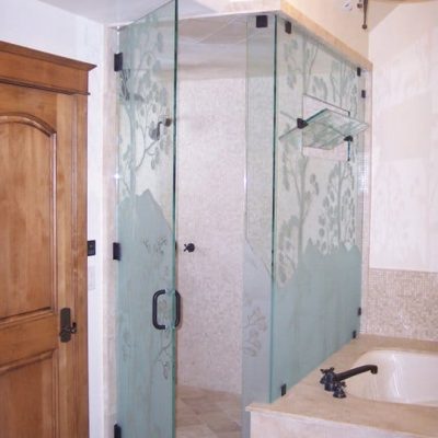 Etched, Custom & Sliding Glass Shower Doors